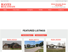 Tablet Screenshot of hayesrealestate.com